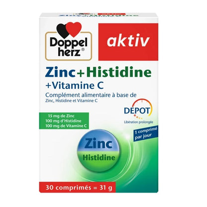 Zinc + Histidine + Vitamine C, 30 comprimés - Doppelherz aktiv