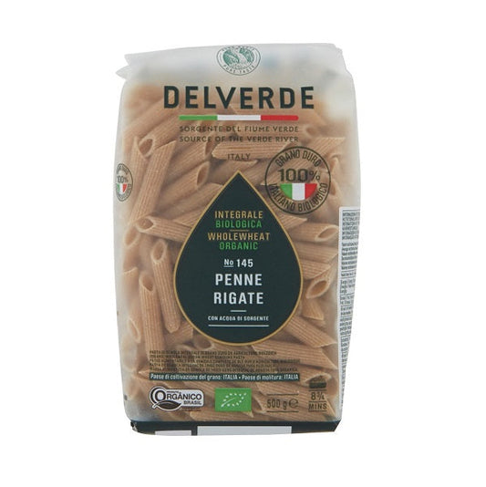 Pâtes Penne de semoule de blé Intégrale Bio No 145 - Delverde PENNE