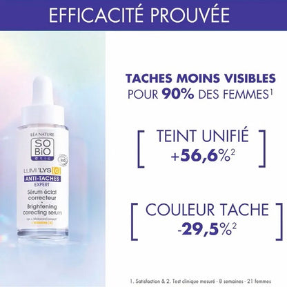 Sérum éclat correcteur anti-tâche, 30ml - So' Bio ETIC