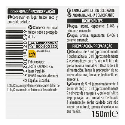 Aroma de vainilla , 150ml - HACENDADO