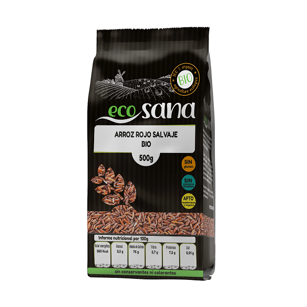 Riz Rouge BIO, 500g - ECOSANA