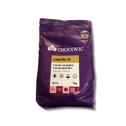 Cacao en poudre amer, Canelo 21, 1Kg - CHOCOVIC Maroc vente en ligne epicerie Fine 