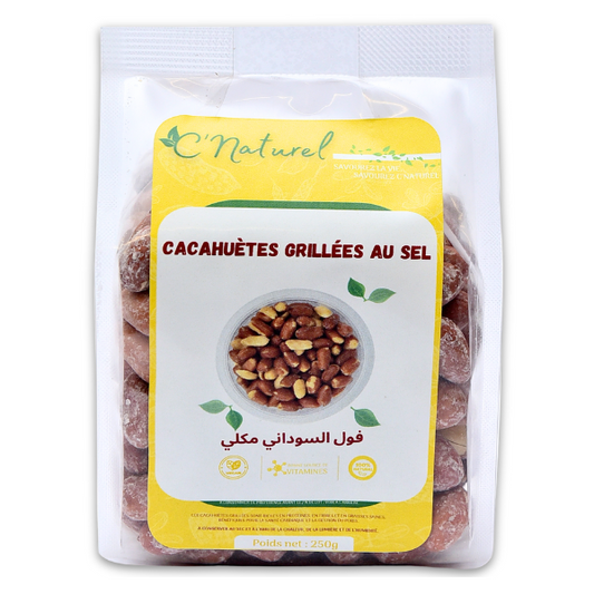 Cacahuètes grillées au sel, فول السوداني مكلي - C'Naturel