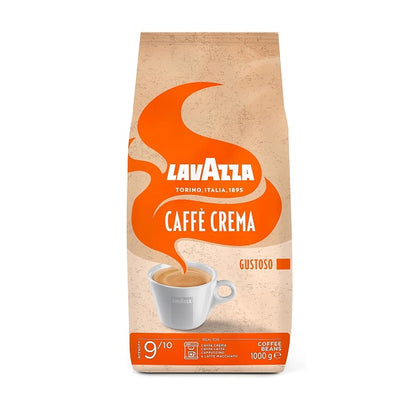 Grains de café Crema Gustoso, intensité 9/10, 1Kg – LavAzza