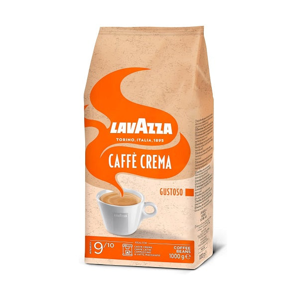 Grains de café Crema Gustoso, intensité 9/10, 1Kg – LavAzza