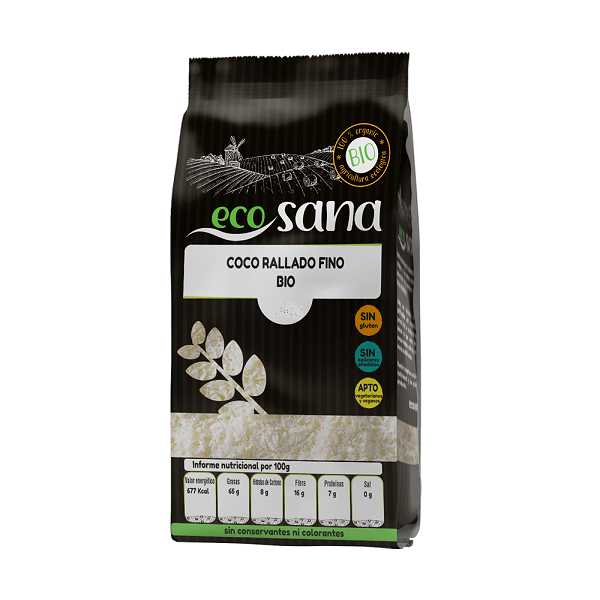 Noix de Coco Râpée Fine Bio, 150g - ecosana