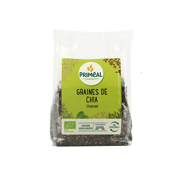 Graines de chia noir Bio - Priméal Maroc vente en ligne epicerie Fine 