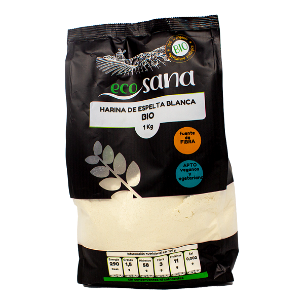 Farine d'Épeautre blanche Bio, 1kg - ECOSANA