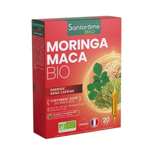 Moringa Maca Bio, 20 ampoules- SANTAROME BIO