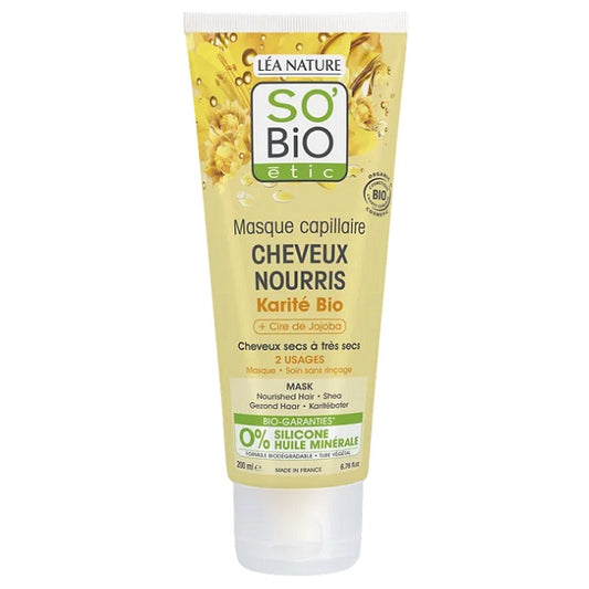 Masque capillaire cheveux nourris Karité BIO - So' Bio ETIC