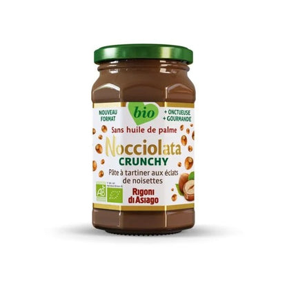 Pâte à tartiner aux éclats de noisettes CRUNCHY, 250g - NOCCIOLATA Maroc vente en ligne epicerie Fine 