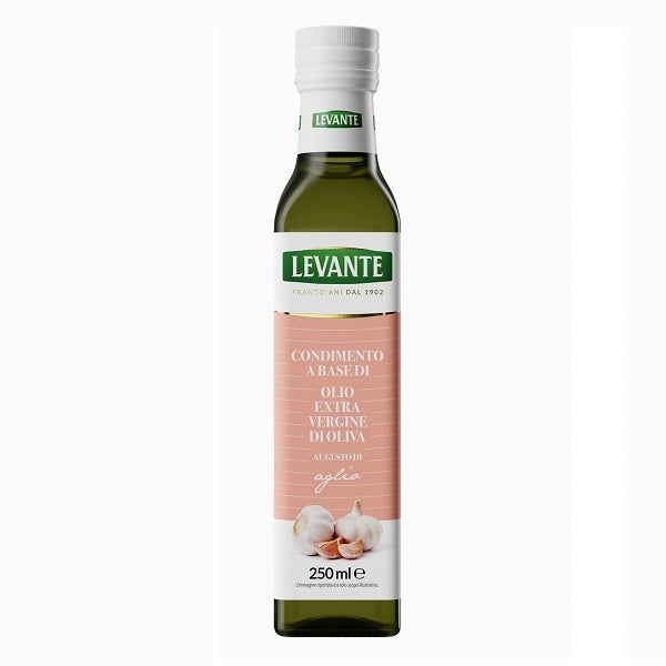 Huile d'olive extra vierge au goût d'ail, 250ml - LEVANTE Maroc vente en ligne epicerie Fine 