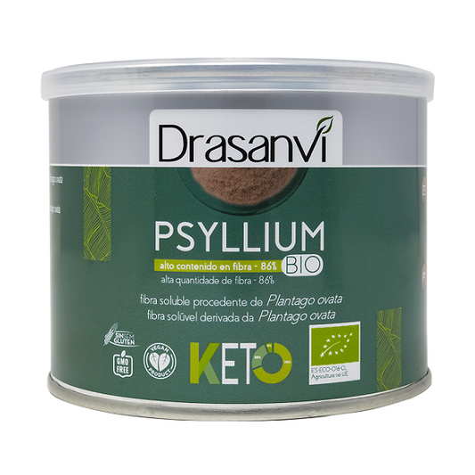 Psyllium blanc en poudre BIO, 200g KETO - DRASANVI  بسيليوم - نخالة القاطونة العضوية