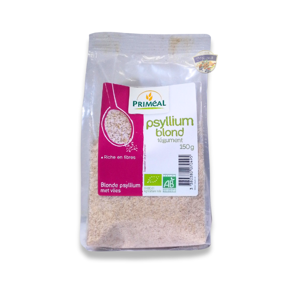 Psyllium blond tégument BIO, 150g - Priméal Maroc vente en ligne epicerie Fine 