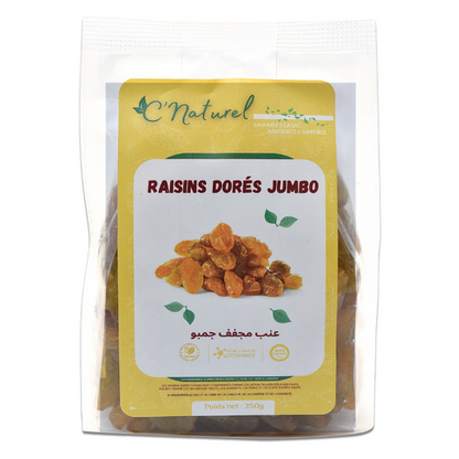 Raisins dorés jumbo, زبيب جمبو - C'Naturel