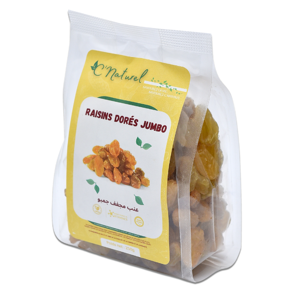 Raisins dorés jumbo, زبيب جمبو - C'Naturel