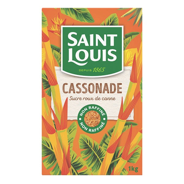 Sucre cassonade, non raffinée, 1kg - SAINT LOUIS