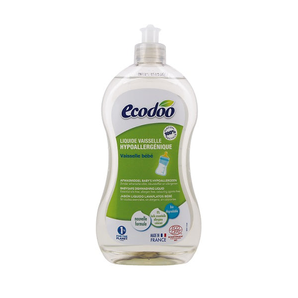 Liquide Vaisselle Bébé Hypoallergénique, 500ml - ECODOO Maroc vente en ligne epicerie Fine 