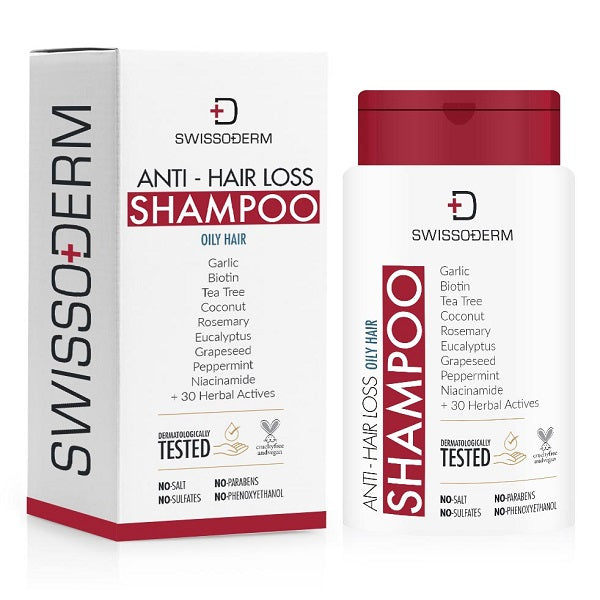 Shampoing anti-chute cheveux gras ( OILY HAIR ), 300ml - SWISSODERM