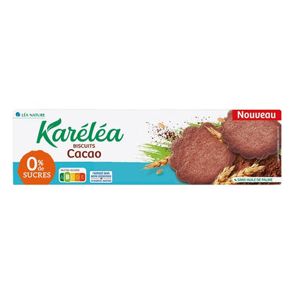 Biscuits sans sucres au cacao, 132g - KARÉLÉA