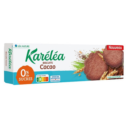 Biscuits sans sucres au cacao, 132g - KARÉLÉA