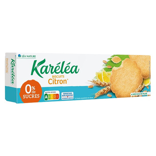 Biscuits sans sucres au citron, 132g - KARÉLÉA