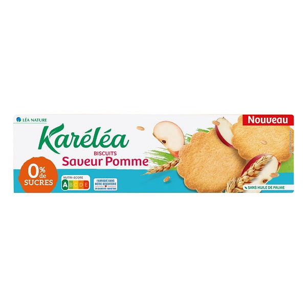 Biscuits sans sucres saveur pomme, 132g - KARÉLÉA