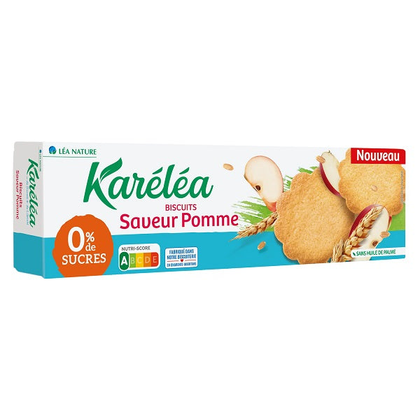 Biscuits sans sucres saveur pomme, 132g - KARÉLÉA