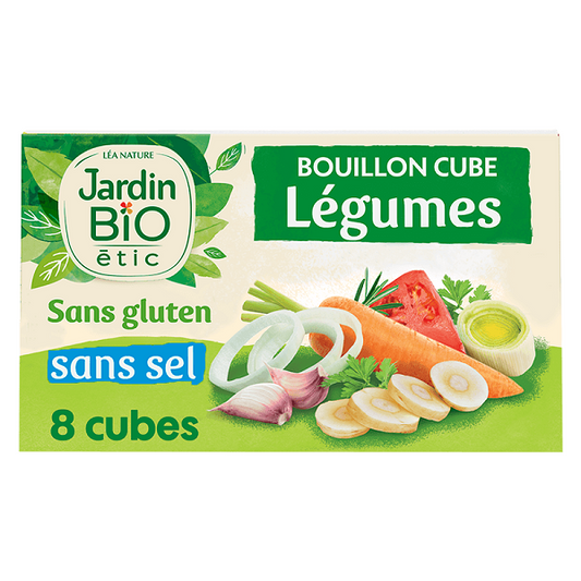 Bouillon de légumes sans sel et Sans Gluten BIO - Jardin Bio