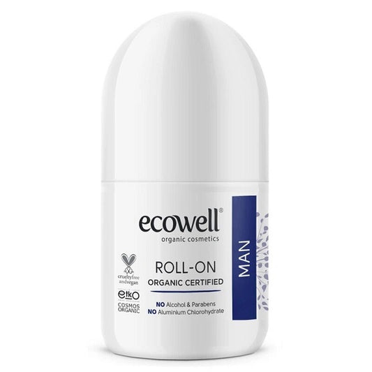 Déodorant à bille BIO pour Hommes, 75ml - ECOWELL