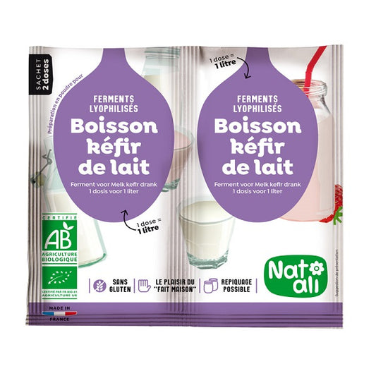 Ferment Kéfir de Lait Bio - NATALI