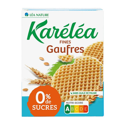 Biscuits sans sucres Fines Gaufres, 140g - KARÉLÉA