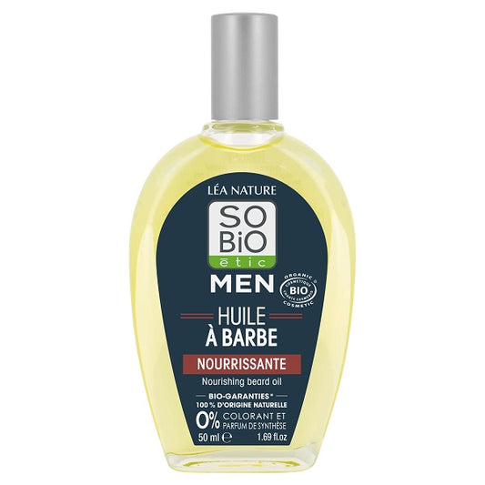 Huile à Barbe nourrissante pour Homme, 50ml -  So' Bio ETIC