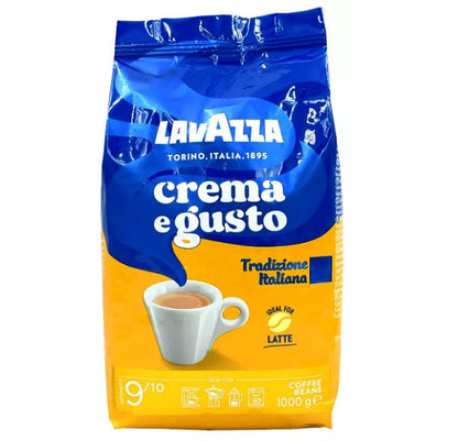 Café en grains,  Crema e Gusto, Ideal for Latte 9/10 – Lavazza