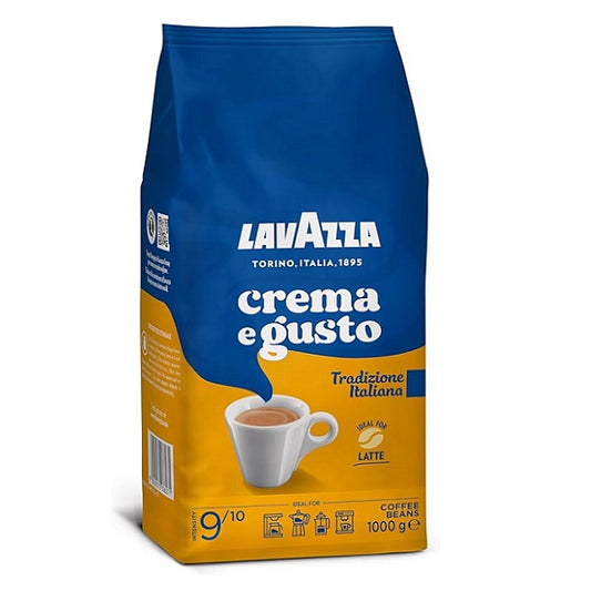 Café en grains,  Crema e Gusto, Ideal for Latte 9/10 – Lavazza