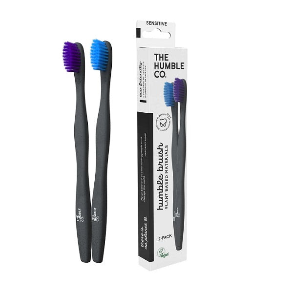 Brosse à dents Plant Based Bleu et Violet X2 - THE HUMBLE Co.