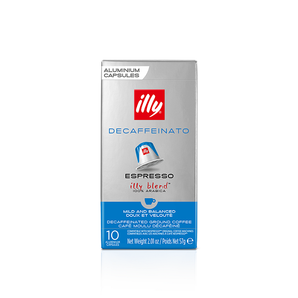 Café en capsules d'aluminium décaféiné - illy